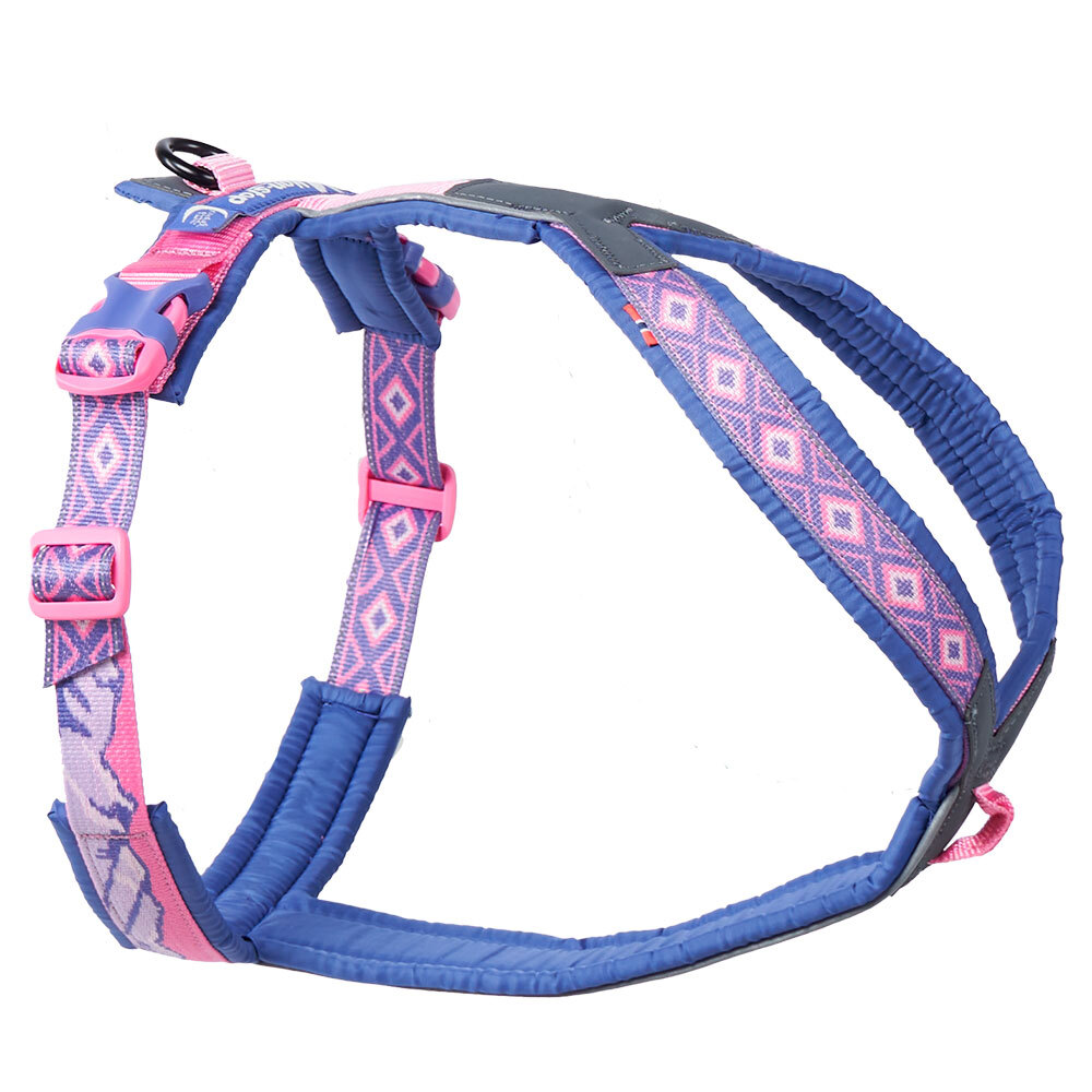 Non-stop dogwear® Hundegeschirr Line Harness 5.0 Rachel Pohl Edition purple/pink, Brustumfang: ca. 41 – 68 cm, Halsumfang: ca. 32 – 36 cm von Non-stop dogwear®