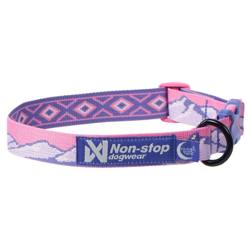 Non-stop dogwear® Hundehalsband Trail Quest Collar Rachel Pohl Edition purple/pink, Gr. M, Halsumfang: ca. 30 – 50 cm von Non-stop dogwear®