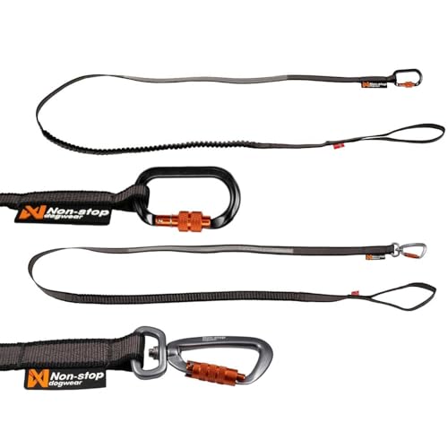 NON-stop dogwear Bungee Leash 3,8m/23mm | 1540 extra Lange Leine von Non-stop dogwear