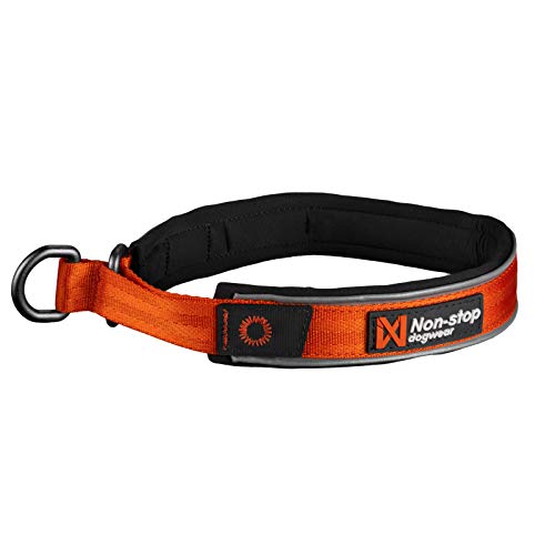 Non-stop dogwear Cruise Collar orange | Halsband mit Zugstopp - Das Bequeme., Größe:L von Non-stop dogwear