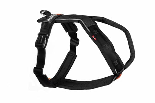 Non-stop dogwear Line Harness 5.0 |214| Führ und Alltagsgeschirr, Farbe:Schwarz, Größe:G 4 von Non-stop dogwear