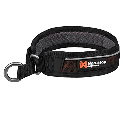Non-stop dogwear Rock Collar 3.0 orange |157| Halsband mit Zugstopp- Das Bequeme, Größe:32 von Non-stop dogwear