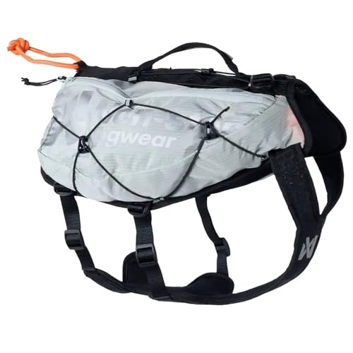 Nonstop Trail Light Hunderucksack, schwarz / weiß, M von Non-stop dogwear