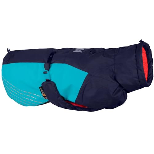 Non-stop dogwear Glacier Jacket 2.0 |322| Leichte und Funktionelle, warme Jacke, Farbe:Blau/Orange, Größe:24 von Non-stop dogwear