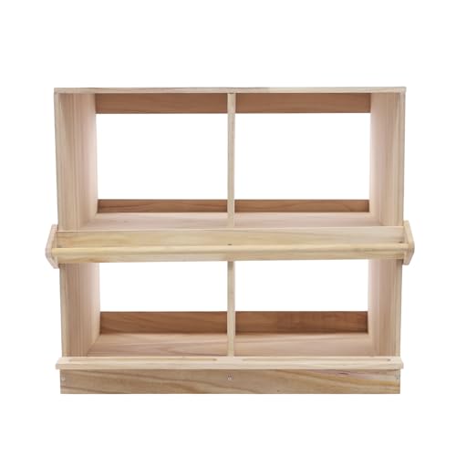 Legenester für Hühner Brutkasten, Hühnernest Nistkästen mit Sitzstangen, Holz, für Geflügel Schwerlast 4 Fächer Lege Eier Nistkasten Wandhalterung für Hühner, Enten Legenester für Hühner Brutkasten, Hühnernest Nistkästen mit Sitzstangen, Holz, für Geflügel Schwerlast 4 Fächer Lege Eier Nistkasten Wandhalterung für Hühner, Enten von NoneDanGee