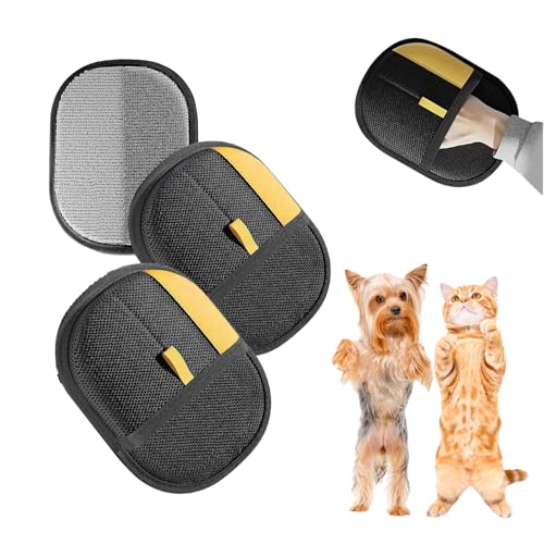 Tierhaarentferner-Handschuhe, elektrostatischer Tierhaarentfernungshandschuh für Katzen und Hunde, wiederverwendbare Fellpflege-Handschuhe, effizientes Enthaaren, waschbar für Möbel, Couch, Teppich Tierhaarentferner-Handschuhe, elektrostatischer Tierhaarentfernungshandschuh für Katzen und Hunde, wiederverwendbare Fellpflege-Handschuhe, effizientes Enthaaren, waschbar für Möbel, Couch, Teppich von Nonshio