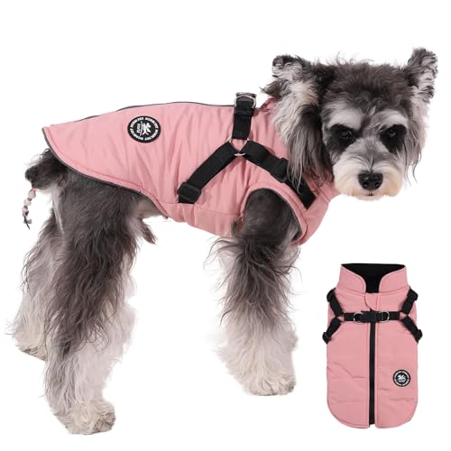 Norbi Hunde-Winterjacke – Verstellbares, integriertes Geschirr, warme Mäntel für kleine bis große Hunde bei kaltem Wetter Norbi Hunde-Winterjacke – Verstellbares, integriertes Geschirr, warme Mäntel für kleine bis große Hunde bei kaltem Wetter von Norbi