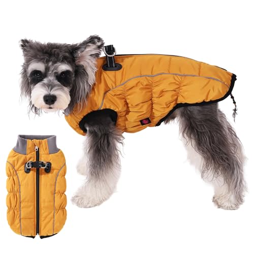 Norbi Hundemantel mit Geschirr – reflektierende Winterjacke für kleine Hunde, kaltes Wetter, gemütlicher einfarbiger Mantel Norbi Hundemantel mit Geschirr – reflektierende Winterjacke für kleine Hunde, kaltes Wetter, gemütlicher einfarbiger Mantel von Norbi