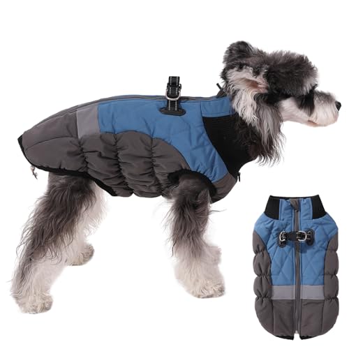 Norbi Warmer Hundemantel, Hunde-Wintermantel mit integriertem Geschirr, reflektierend, verstellbar, für kleine und mittelgroße Hunde, warme Hundejacke, winddicht Norbi Warmer Hundemantel, Hunde-Wintermantel mit integriertem Geschirr, reflektierend, verstellbar, für kleine und mittelgroße Hunde, warme Hundejacke, winddicht von Norbi