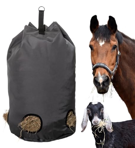 NordNynk Heutasche für Pferde und Ziegen, super starkes 1200D-Oxford-Material, wasserdichtes Material, fortschrittliches, sicheres Design, hält stabil und den Anhänger sauber von NordNynk