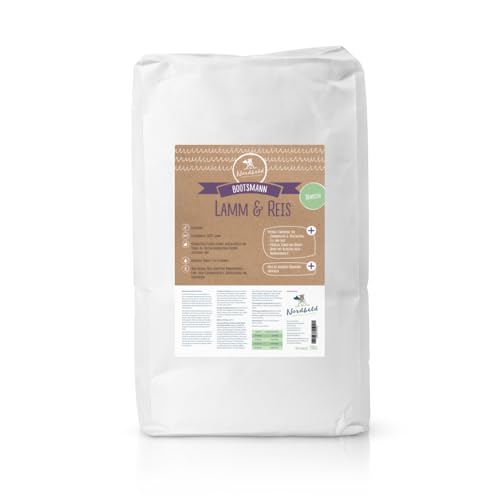 Nordheld Bootsmann Lamm & Reis | Glutenfreies Hundefutter mit Lamm als einziger tierischer Eiweißquelle | Super Premium Trockenfutter für ausgewachsene Hunde (10 kg) von Nordheld