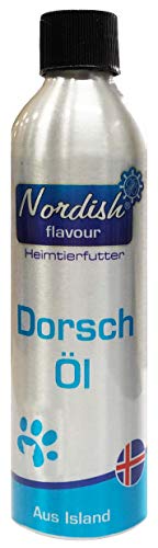 Nordish flavour Dorsch Öl, reines Naturprodukt, kaltgepresst, Ergänzungsfuttermittel, 250ml von Nordish flavour