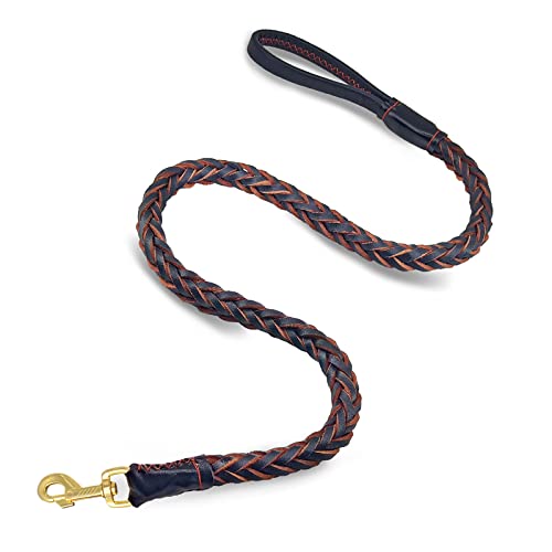 Hundeleine Leder, strapazierfähiges Rindsleder, geflochtene Hundeleine, strapazierfähige Leder-Hundeleine, weiche und Bequeme Lederleine für große und mittelgroße Hunde Hundeleine Leder, strapazierfähiges Rindsleder, geflochtene Hundeleine, strapazierfähige Leder-Hundeleine, weiche und Bequeme Lederleine für große und mittelgroße Hunde von Nordkawa