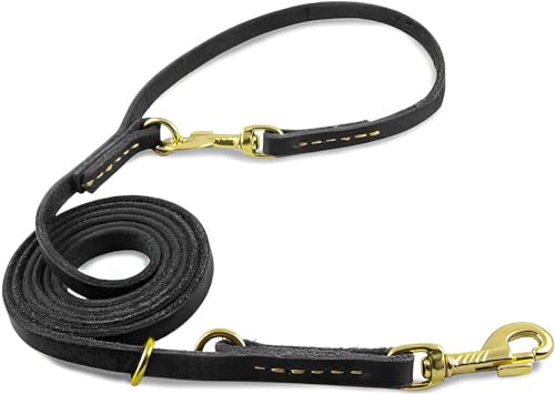 Nordkawa Leder-Hundeleine, 2,4 m, geflochtene Lederleine für Hunde, robuste Hundeleine für große, mittelgroße und kleine Hunde Nordkawa Leder-Hundeleine, 2,4 m, geflochtene Lederleine für Hunde, robuste Hundeleine für große, mittelgroße und kleine Hunde von Nordkawa