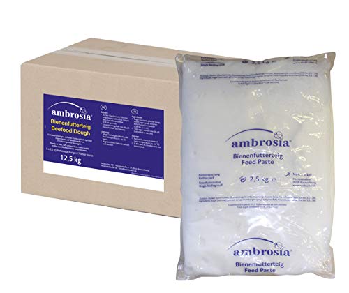 5 x Ambrosia Futterteig im praktischen 2,5kg Portionspack ideal auch zur Notfütterung der Bienen im Winter von Nordzucker