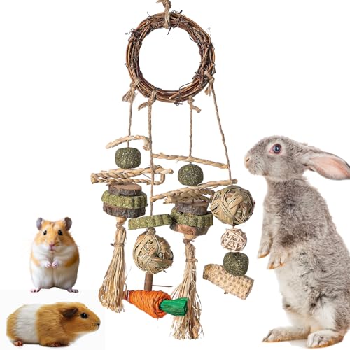 Norhogo 1 Stück Kaninchen-Spielzeug, Kauspielzeug für Häschen, Kleintiere Molar Zahnpflege, Holz-Rattan-Beißspielzeug für Meerschweinchen, Hamster, Kaninchen Nager Fuer Norhogo 1 Stück Kaninchen-Spielzeug, Kauspielzeug für Häschen, Kleintiere Molar Zahnpflege, Holz-Rattan-Beißspielzeug für Meerschweinchen, Hamster, Kaninchen Nager Fuer von Norhogo