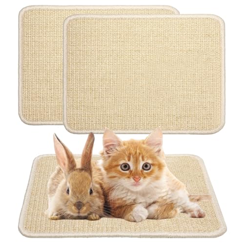 Norhogo 2 Stück Wiederverwendbar Kratzmatte für Kaninchen, Sisalteppich Katzen, Natürliches Krallen und Zahnpflege Matten für Käfige, sisal kratzmatte für Kaninchen Meerschweinchen Hamster Frettchen Norhogo 2 Stück Wiederverwendbar Kratzmatte für Kaninchen, Sisalteppich Katzen, Natürliches Krallen und Zahnpflege Matten für Käfige, sisal kratzmatte für Kaninchen Meerschweinchen Hamster Frettchen von Norhogo