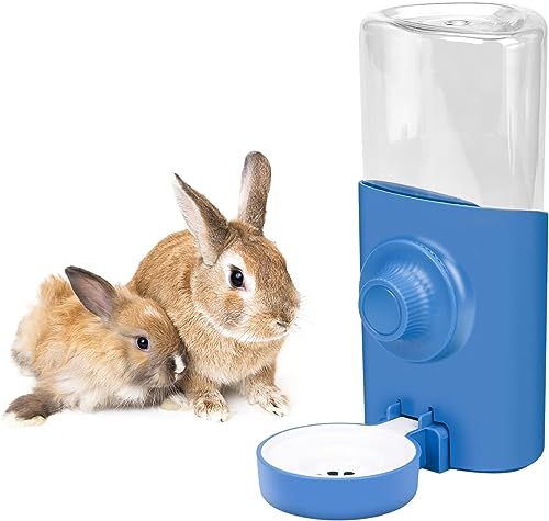 Norhogo 600 ML Hamster-Wasserflasche, Automatischer Kaninchen Wasserspender Für Hamster Häschen Chinchilla, Hängend Trinkflasche Für Meerschweinchen Chinchillas Igel Frettchen(Blau) von Norhogo
