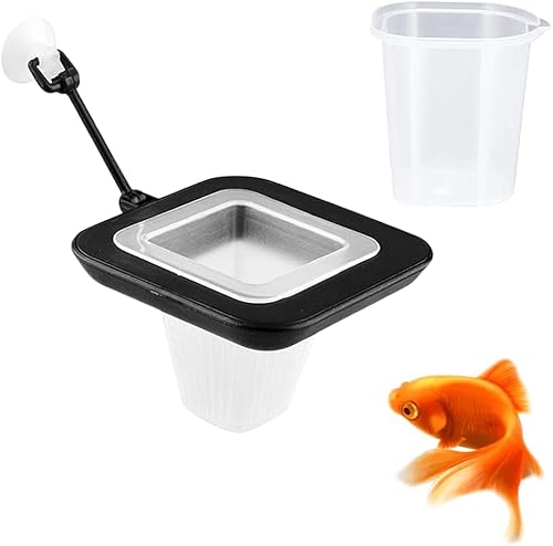 Norhogo Aquarium Fütterungsring, Ring Kunststoff Futtersieb mit Sauger Fisch Fütterung Station Fuetterung Aquarium Fadenwurm Fütterungswerkzeug für Fische, für Goldfische, Buntbarsche, Guppys von Norhogo