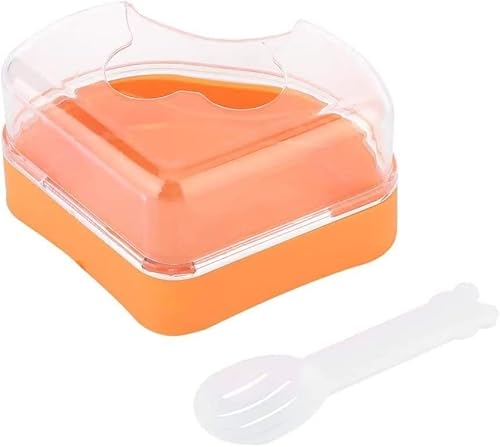 Norhogo Hamster Badezimmer, Hamster Sandbad, Hamster Toilette Ecke Klein, Sandbadbehälter Hamstersandbad Kunststoffwaschraumbox mit Schaufel für Kleintiere mit Schaufel (zufällige Farbe) Spielzeug von Norhogo