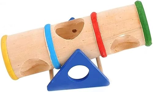 Norhogo Hamster Wippe Tunnel Tube schöne hölzerne Lustiges Gym Übungshaus Schleifen Zähne mit Spielplattform für Zwerghamster Kleine Haustiere Norhogo Hamster Wippe Tunnel Tube schöne hölzerne Lustiges Gym Übungshaus Schleifen Zähne mit Spielplattform für Zwerghamster Kleine Haustiere von Norhogo