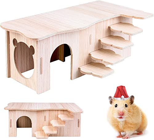 Norhogo Hamsterhaus aus Holz, Hamster Eckhaus Holz Hamsterhaus, Hamster Haus Holz, Versteck Käfig Dekor Zubehör für Rennmäuse, Degus, Stachelmäuse, Zwerghamster Norhogo Hamsterhaus aus Holz, Hamster Eckhaus Holz Hamsterhaus, Hamster Haus Holz, Versteck Käfig Dekor Zubehör für Rennmäuse, Degus, Stachelmäuse, Zwerghamster von Norhogo
