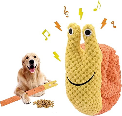 Norhogo Hundespielzeug Intelligenz, Schnecke Spielzeug für Haustiere, Plüsch-Haustier Spielzeug Training für Dekompression Hundespielzeug Schnüffeln für Puzzle und Nahrungsinstinkttraining von Norhogo