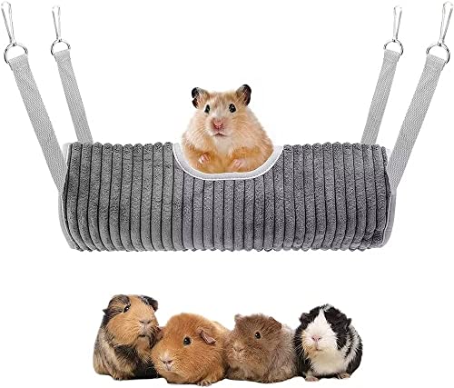Norhogo Kleintier Hängematte, Frettchen Hängematte, Tunnel röhren Spielzeug Hamster-Verstecktunnel Hängeversteck Tunnel, für Eichhörnchen, Meerschweinchen, Ratte, Der Schlafend Spielt von Norhogo