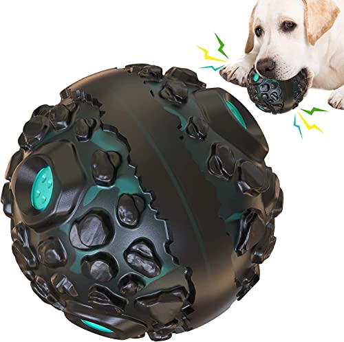 Norhogo Langlebiges Hundespielzeug, Spielzeug Hund Ball, Hundeball Hundespielzeug Ball, Interaktiver Ball, Hunde Ball Quietschend Hundeball Unzerstörbar Ball Hund Unzerstörbar Ball für Hunde von Norhogo