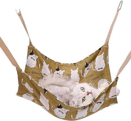 Norhogo Mehrzweck Katzenkäfig Hängebett, Hamster Hängebett Sommer Katzen Hängematte atmungsaktives kleines Haustierbett mit 4 Haken für Katzen Kaninchen Hamster Chinchillas andere kleine Tiere (Braun) Norhogo Mehrzweck Katzenkäfig Hängebett, Hamster Hängebett Sommer Katzen Hängematte atmungsaktives kleines Haustierbett mit 4 Haken für Katzen Kaninchen Hamster Chinchillas andere kleine Tiere (Braun) von Norhogo