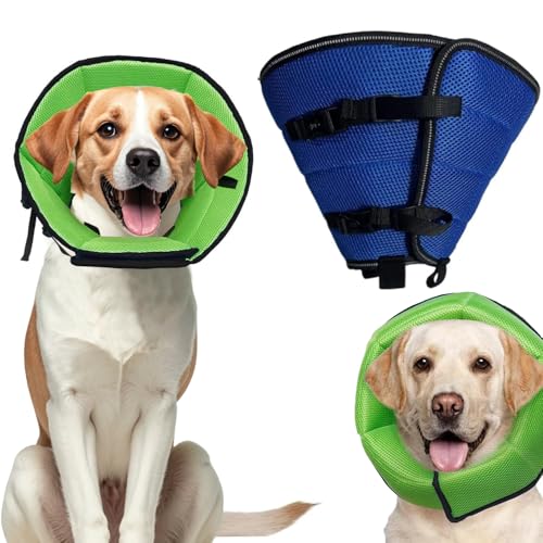 Norhogo Verstellbares, weiches Hundekegel, Haustier-Genesungshalsband, weiche Kegel nach Operationen, Halsband, Operation, Welpen, schnelle Heilung, Anti-Bissschutz, blau, für mittelgroße und große Norhogo Verstellbares, weiches Hundekegel, Haustier-Genesungshalsband, weiche Kegel nach Operationen, Halsband, Operation, Welpen, schnelle Heilung, Anti-Bissschutz, blau, für mittelgroße und große von Norhogo