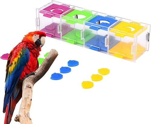 Norhogo Vogel-Intelligenz-Trainingsspielzeug, Buntes Papageienspielzeug Interaktives Spielen für Papageien, Vögel, Sittich, Nymphensittich und andere kleine Haustiere von Norhogo