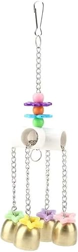 Norhogo Vogel Papagei Spielzeug Papagei Schaukel Spielzeug Papageien schwingen Spielzeug Haustier Vögel beißen Spielzeug mit Edelstahl Glocken für Papageien Sittiche Nymphensittiche Conures Aras Norhogo Vogel Papagei Spielzeug Papagei Schaukel Spielzeug Papageien schwingen Spielzeug Haustier Vögel beißen Spielzeug mit Edelstahl Glocken für Papageien Sittiche Nymphensittiche Conures Aras von Norhogo