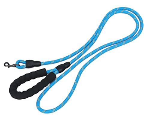 NorthPada 12 mm Hundeleine Reflektierendes Hochleistungsseil für mittelgroße Hunde, 2 Meter mit Handgriff, Blau NorthPada 12 mm Hundeleine Reflektierendes Hochleistungsseil für mittelgroße Hunde, 2 Meter mit Handgriff, Blau von NorthPada