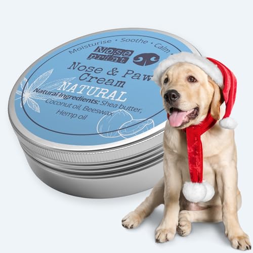 100 % natürlicher Hunde-Nasen- und Pfotenbalsam, Pfotenschutz, Pfotenbalsam für Hunde, Hundepfotenbalsam, hergestellt in Großbritannien, 50 ml von Noseprint