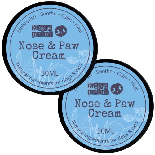 2 x 30 ml 100% natürlicher Hundenasen- und Pfotenbalsam Pfotenschutz | Pfotenbalsam für Hunde | Hundepfotenpflege, Hundepfotenbalsam spendet Feuchtigkeit und pflegt und lindert trockene und rissige 2 x 30 ml 100% natürlicher Hundenasen- und Pfotenbalsam Pfotenschutz | Pfotenbalsam für Hunde | Hundepfotenpflege, Hundepfotenbalsam spendet Feuchtigkeit und pflegt und lindert trockene und rissige von Noseprint