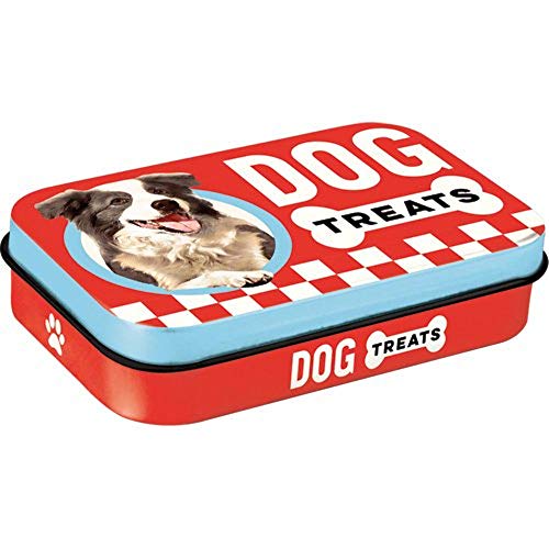 Nostalgic-Art 82206 Retro Leckerli-Dose Dog Treats – Geschenk-Idee für Hunde-Besitzer, Blech-Box für unterwegs, Vintage-Design, 4.15 l (1er Pack) von Nostalgic-Art