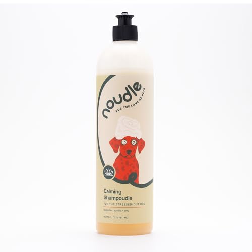 Noudle Beruhigendes Shampoo für Haustiere, 400 ml, feuchtigkeitsspendendes und sanftes Shampoo für Haustiere, mit Lavendel, Vanille Noudle Beruhigendes Shampoo für Haustiere, 400 ml, feuchtigkeitsspendendes und sanftes Shampoo für Haustiere, mit Lavendel, Vanille von Noudle