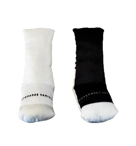 Novedades Variety Funny Socks Shaped Hundespielzeug (Schwarz/Weiß) von Novedades Variety
