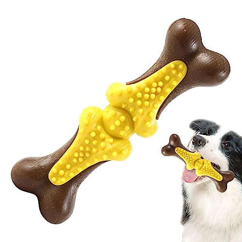 Beißspielzeug für Welpen - Puppy Bone Langlebiges interaktives Hundespielzeug gegen Langeweile,Lustiges Hundespielzeug für kleine, mittelgroße und große Hunde, Welpen-Essentials, Hundespielzeug Novent von Novent