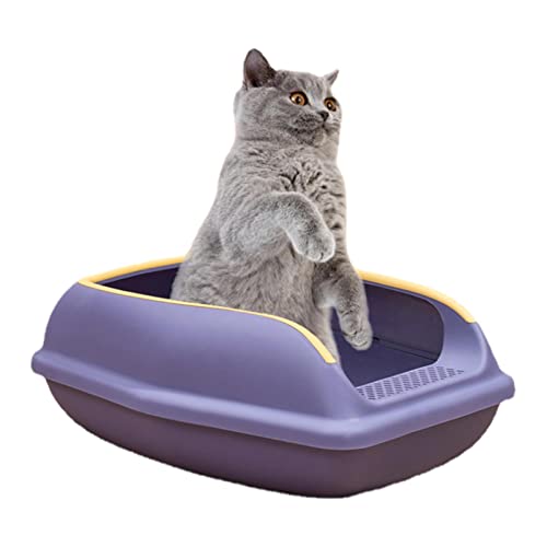 Katzen-Sandfach,Halb geschlossene Hochseitige Sifting Katzenbox - Beweglicher Zaun mit offenem Raum für Katzen, Katzentoilette, Reiseschutt für Kätzchen, kleine Haustiere Novent Katzen-Sandfach,Halb geschlossene Hochseitige Sifting Katzenbox - Beweglicher Zaun mit offenem Raum für Katzen, Katzentoilette, Reiseschutt für Kätzchen, kleine Haustiere Novent von Novent