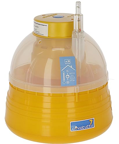 Brutautomat Covatutto 7, Kleiner Brutapparat für Eier von Hühnern/Gänsen/Enten/Truthähnen/Wachteln, Mit integriertem Wasserbecken und Temperaturkontrolle von Kerbl
