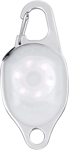 NOVKIN LED-Halsbandlicht, wiederaufladbar, IP67, wasserdicht, mit Karabinerhaken, Sicherheitsleuchte zum Befestigen an Rucksack, Fahrrad, Halsband, Leine oder Geschirr von Novkin