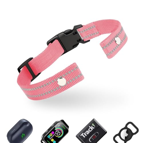 Halsband-Ersatzband, reflektierendes Ersatz-Nylon-Halsband, GPS-Training, Bell-Empfängerhalsbänder, langlebig, verstellbar, E-Kragenbänder für kleine, mittelgroße und große Hunde, Rosa Halsband-Ersatzband, reflektierendes Ersatz-Nylon-Halsband, GPS-Training, Bell-Empfängerhalsbänder, langlebig, verstellbar, E-Kragenbänder für kleine, mittelgroße und große Hunde, Rosa von NozlaID