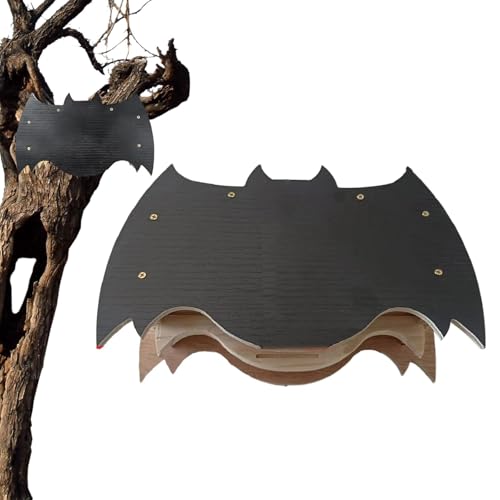 Nubamzy Fledermaushäuser aus – wetterfester Unterschlupf Fledermaushaus, Box, Fledermausbox für den Außenbereich, Burg Fledermaushäuser für Rasen, Freiraum, Outdoor von Nubamzy