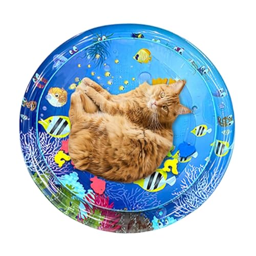 Nubamzy Sensorische Wassermatte für Katzen | Kätzchen-Sensor-Wasserspielmatte – Sensorische Wasserspielmatte für Katzen – Wassersensor Spielmatte für kühles, bequemes Haustierspiel Nubamzy Sensorische Wassermatte für Katzen | Kätzchen-Sensor-Wasserspielmatte – Sensorische Wasserspielmatte für Katzen – Wassersensor Spielmatte für kühles, bequemes Haustierspiel von Nubamzy