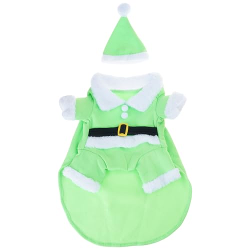 Hundekostüm mit Weihnachtsmannmütze für Weihnachten, Karneval, Mottoparty, Kostüm, Overall, Mütze, Set, Katzen, Cosplay, Outfit für kleine Rassen Hundekostüm mit Weihnachtsmannmütze für Weihnachten, Karneval, Mottoparty, Kostüm, Overall, Mütze, Set, Katzen, Cosplay, Outfit für kleine Rassen von Nucelit