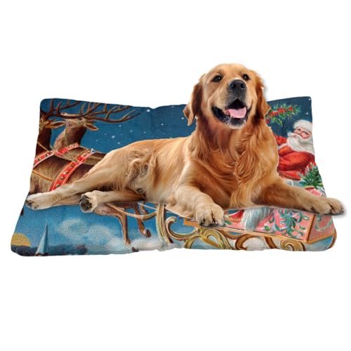 Nudoraw Hundebett Grosse Hunde,Hundekissen Grosse Hunde,Hundekörbchen,Hundebetten für Große Hund,Dog Bed,Hundebett Waschbar,Katzenkissen,Hundematte Waschbar,Hundekorb,Christmas Decorations,91x61cm von Nudoraw