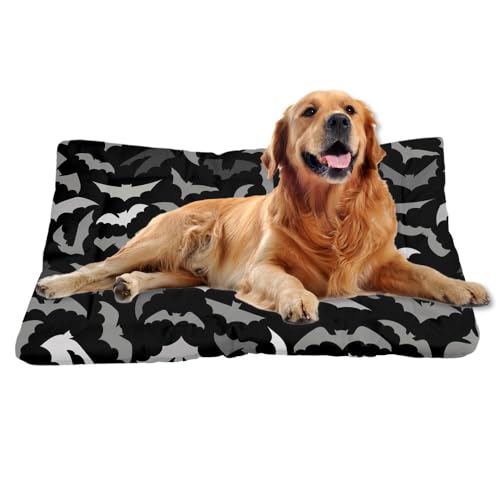 Nudoraw Hundebett Grosse Hunde,Hundekissen Grosse Hunde,Hundekörbchen,Hundebetten für Große Hund,Dog Bed,Katzenkissen,Hundematte Waschbar,Hundebett Waschbar,Hundekorb,Halloween Decorations,91x61cm von Nudoraw