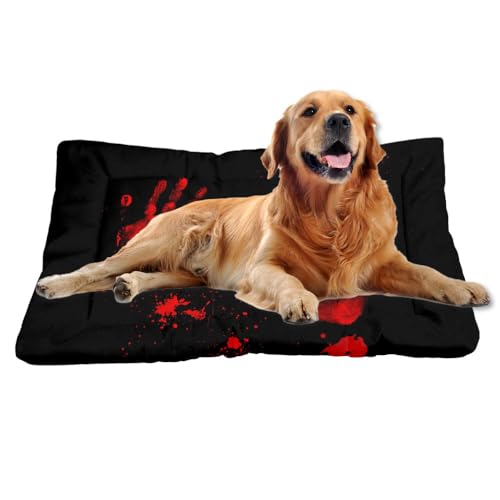 Nudoraw Hundebett Grosse Hunde,Hundekissen Grosse Hunde,Hundekörbchen,Hundebetten für Große Hund,Hundebett Waschbar,Dog Bed,Hundematte Waschbar,Hundekorb,Katzenkissen,Halloween Decorations,91x61cm von Nudoraw